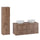 Ensemble meuble double vasque 120cm et colonne Tao Bois