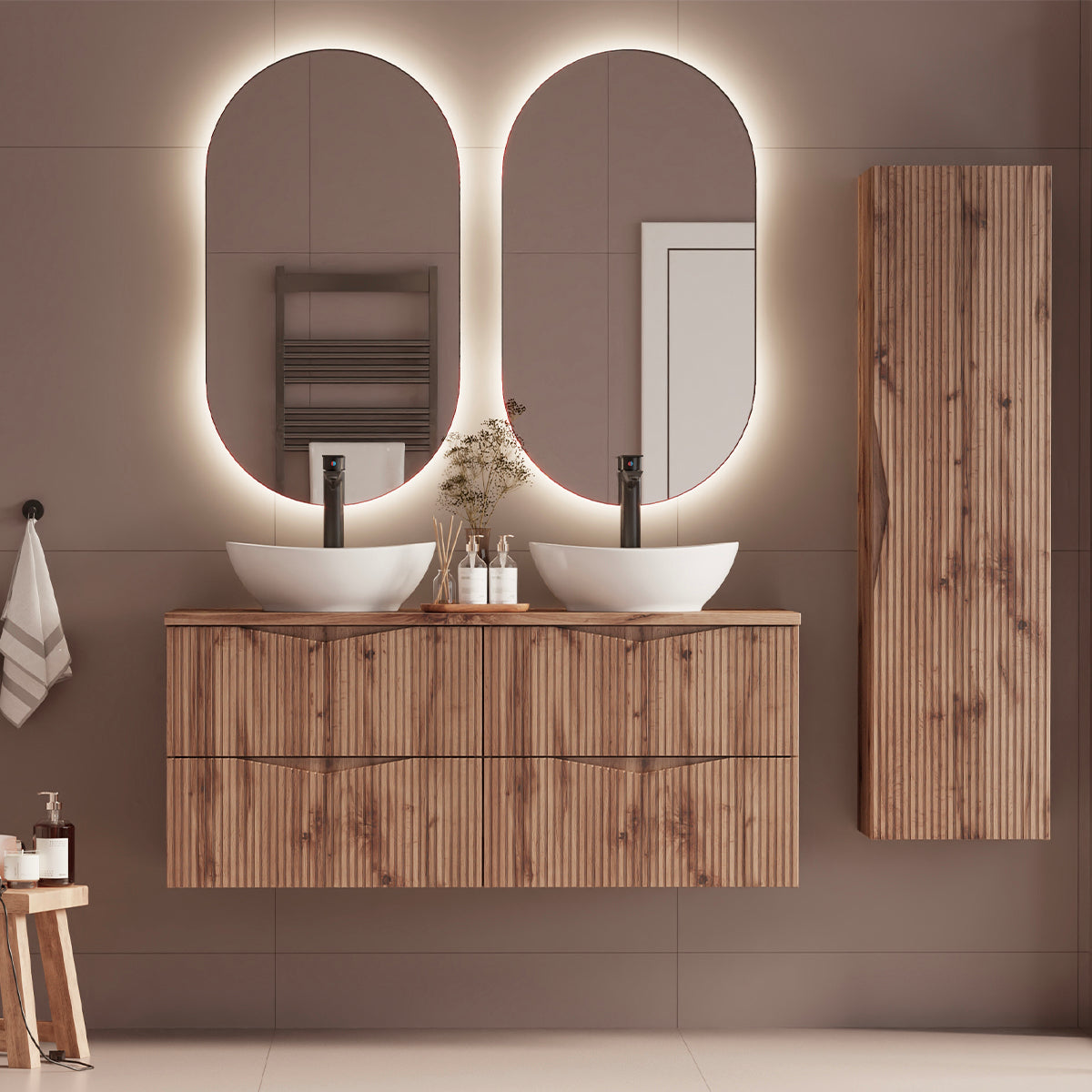 Meuble sous-vasque 120cm Tao Bois - vue 4