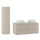 Ensemble meuble double vasque 120cm et colonne Tao Cachemire