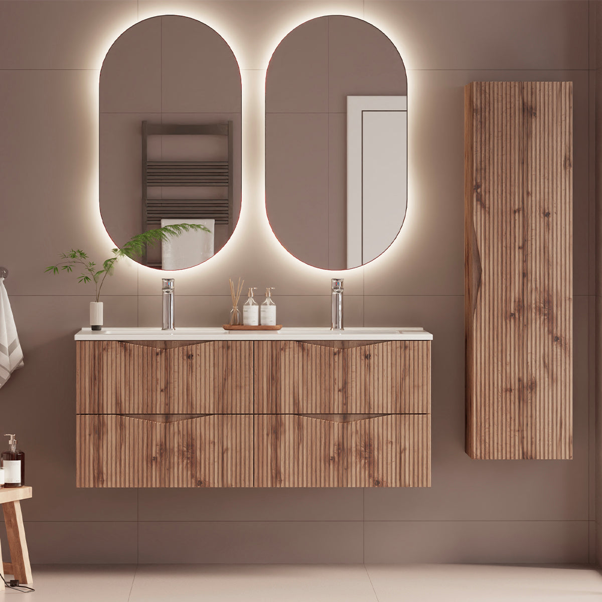 Meuble sous-vasque 120cm Tao Bois - vue 5