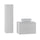 Ensemble meuble simple vasque 80cm et colonne Tao Blanc