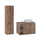 Ensemble meuble simple vasque 80cm 2 niches et colonne Tao Bois