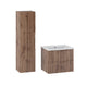 Ensemble meuble simple vasque encastrée 60cm et colonne Tao Bois