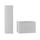 Ensemble meuble simple vasque encastrée 80cm et colonne Tao Blanc