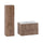 Ensemble meuble simple vasque encastrée 80cm et colonne Tao Bois