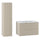 Ensemble meuble simple vasque encastrée 80cm et colonne Tao Cachemire