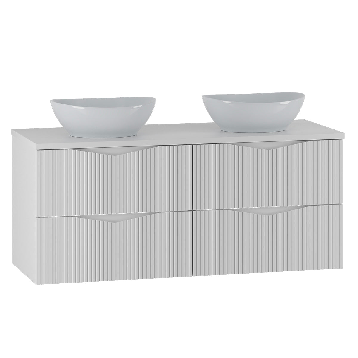 Meuble double vasque 120cm Tao Blanc