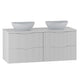 Meuble double vasque 120cm Tao Blanc