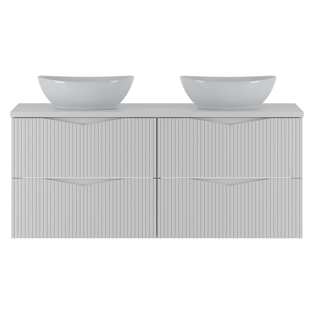 Meuble double vasque 120cm Tao Blanc - vue 2