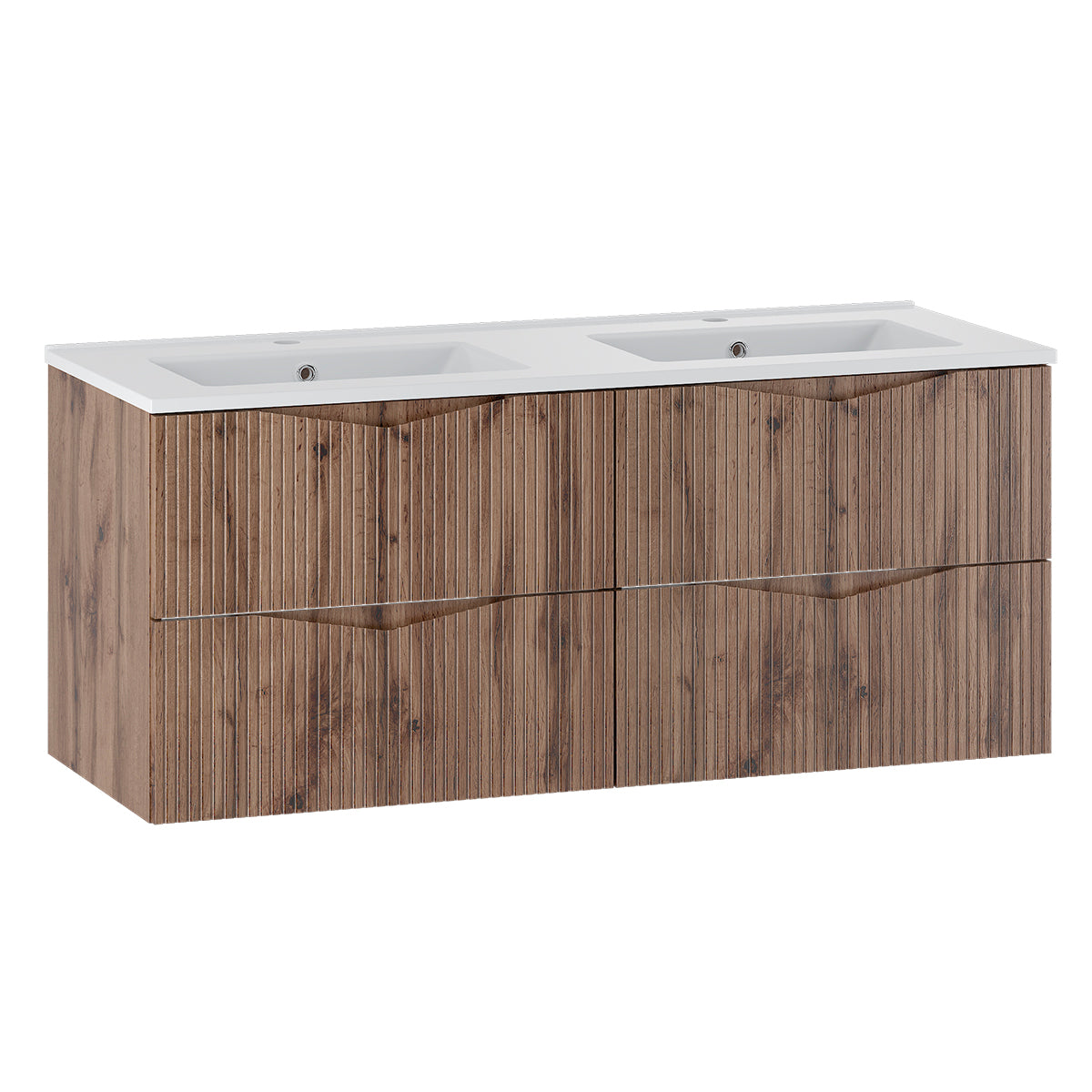 Meuble double vasque encastrée 120cm Tao Bois