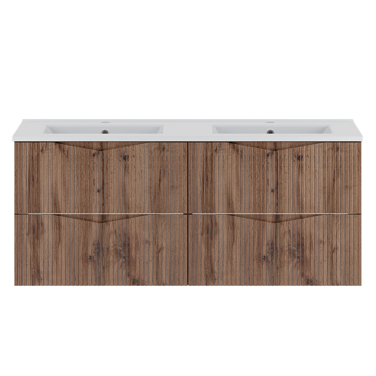 Meuble double vasque encastrée 120cm Tao Bois - vue 2
