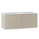Meuble double vasque encastrée 120cm Tao Cachemire