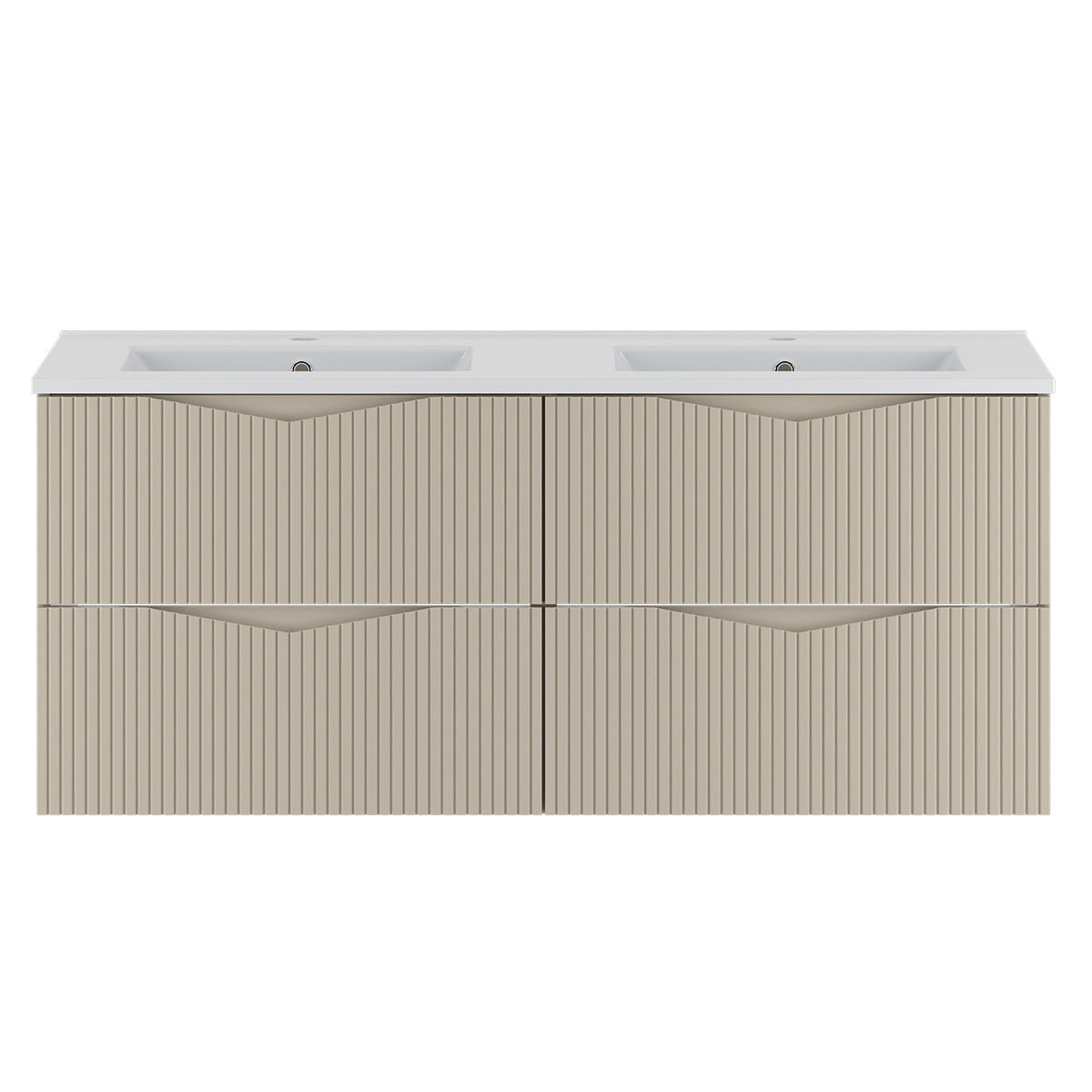 Meuble double vasque encastrée 120cm Tao Cachemire - vue 2