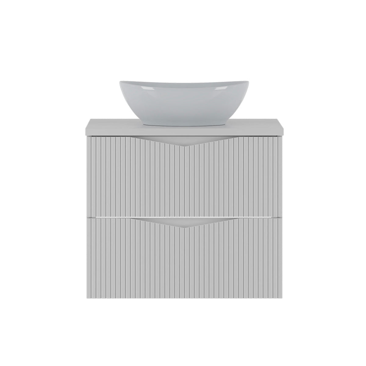 Meuble simple vasque 60cm Tao Blanc - vue 2
