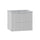 Meuble simple vasque encastrée 60cm Tao Blanc