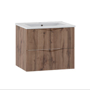 Meuble simple vasque encastrée 60cm Tao Bois