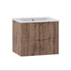 Meuble simple vasque encastrée 60cm Tao Bois