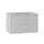 Meuble simple vasque encastrée 80cm Tao Blanc