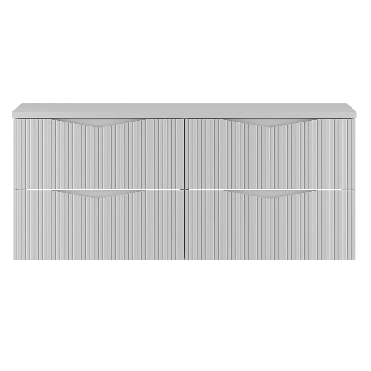Meuble sous-vasque 120cm plan de toilette Tao Blanc - vue 2