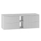 Meuble sous-vasque 140cm 2 niches plan de toilette Tao Blanc