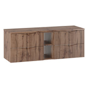 Meuble sous-vasque 140cm 2 niches plan de toilette Tao Bois