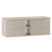 Meuble sous-vasque 140cm 2 niches plan de toilette Tao Cachemire