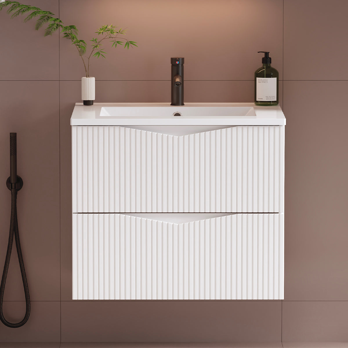 Meuble sous-vasque 60cm Tao Blanc - vue 5