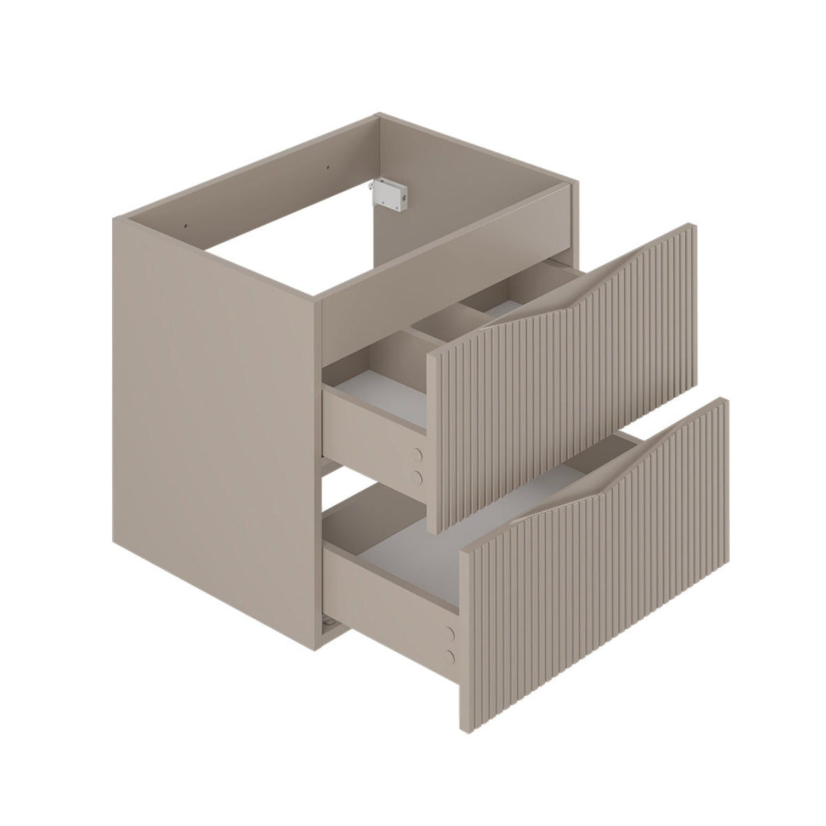 Meuble simple vasque encastrée 60cm Tao Cachemire - vue 3