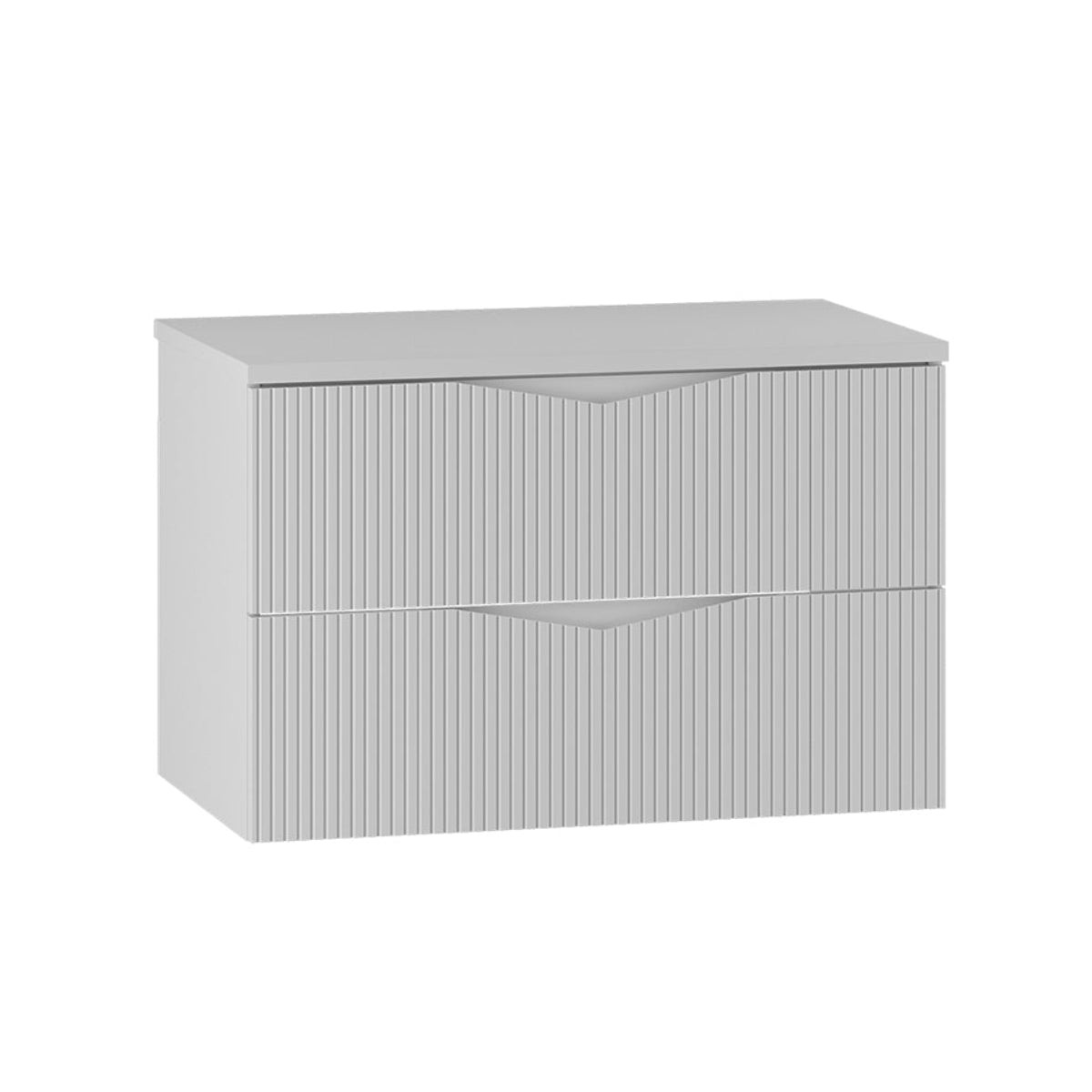 Meuble sous-vasque 80cm plan de toilette Tao Blanc