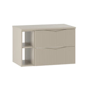 Meuble sous-vasque 80cm 2 niches plan de toilette Tao Cachemire
