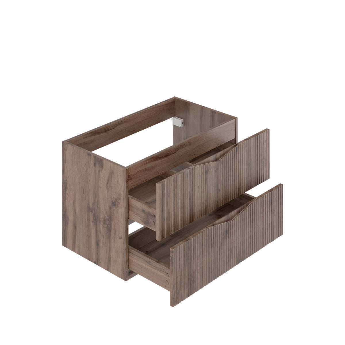 Ensemble meuble simple vasque 80cm et colonne Tao Bois - vue 3