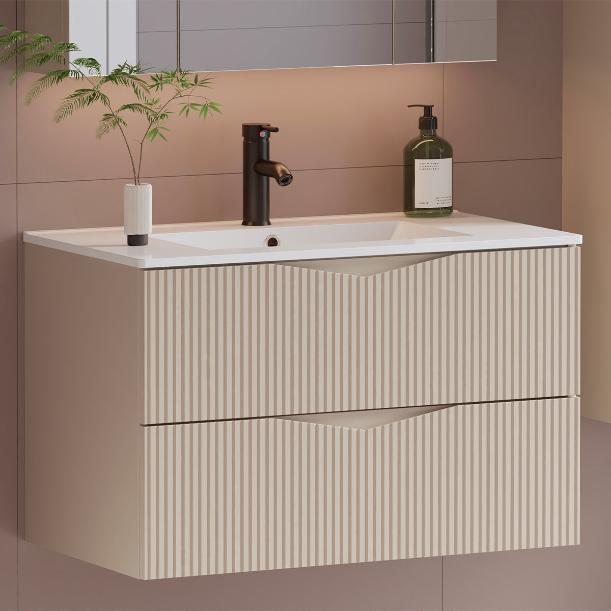 Meuble sous-vasque 80cm Tao Cachemire - vue 5