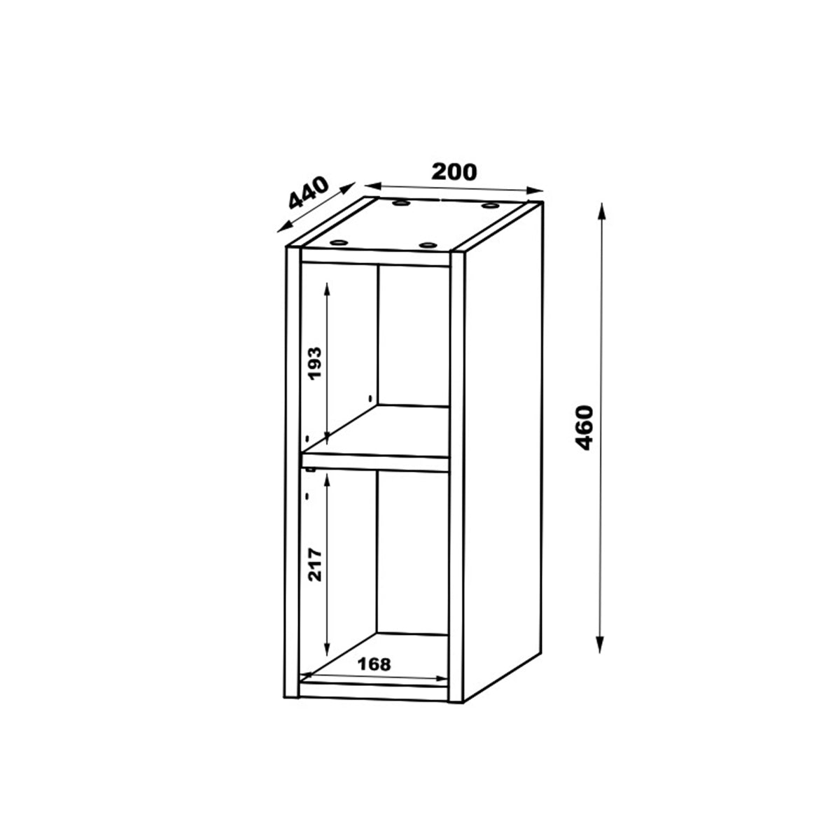 Meuble sous-vasque 140cm 2 niches plan de toilette Tao Blanc - vue 8