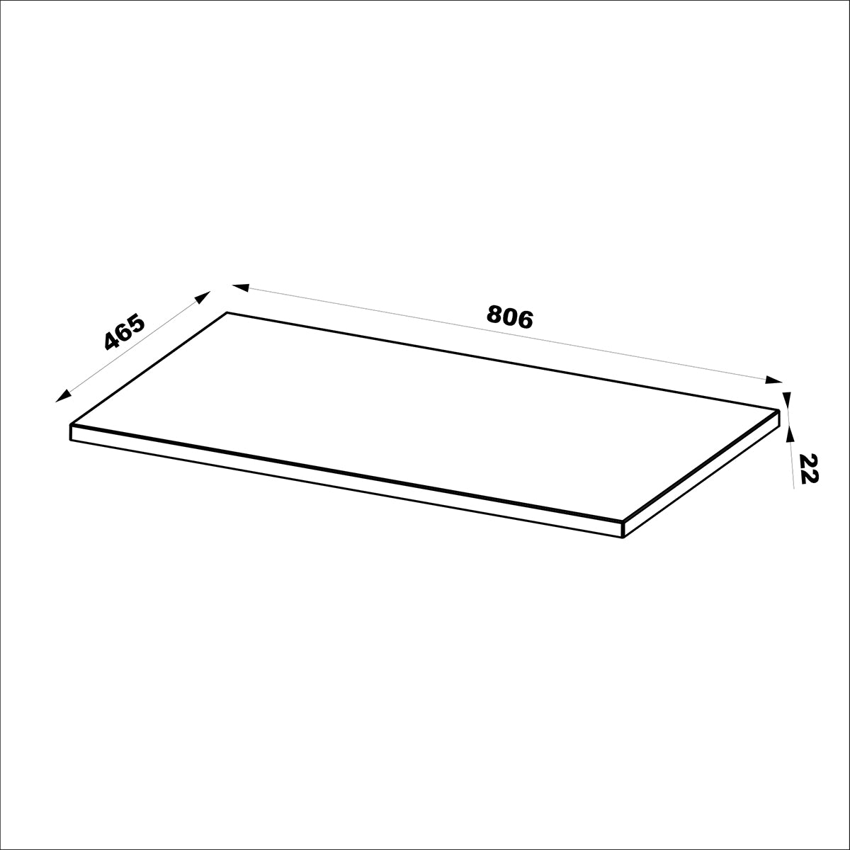 Ensemble meuble simple vasque 80cm 2 niches et colonne Tao Bois - vue 7