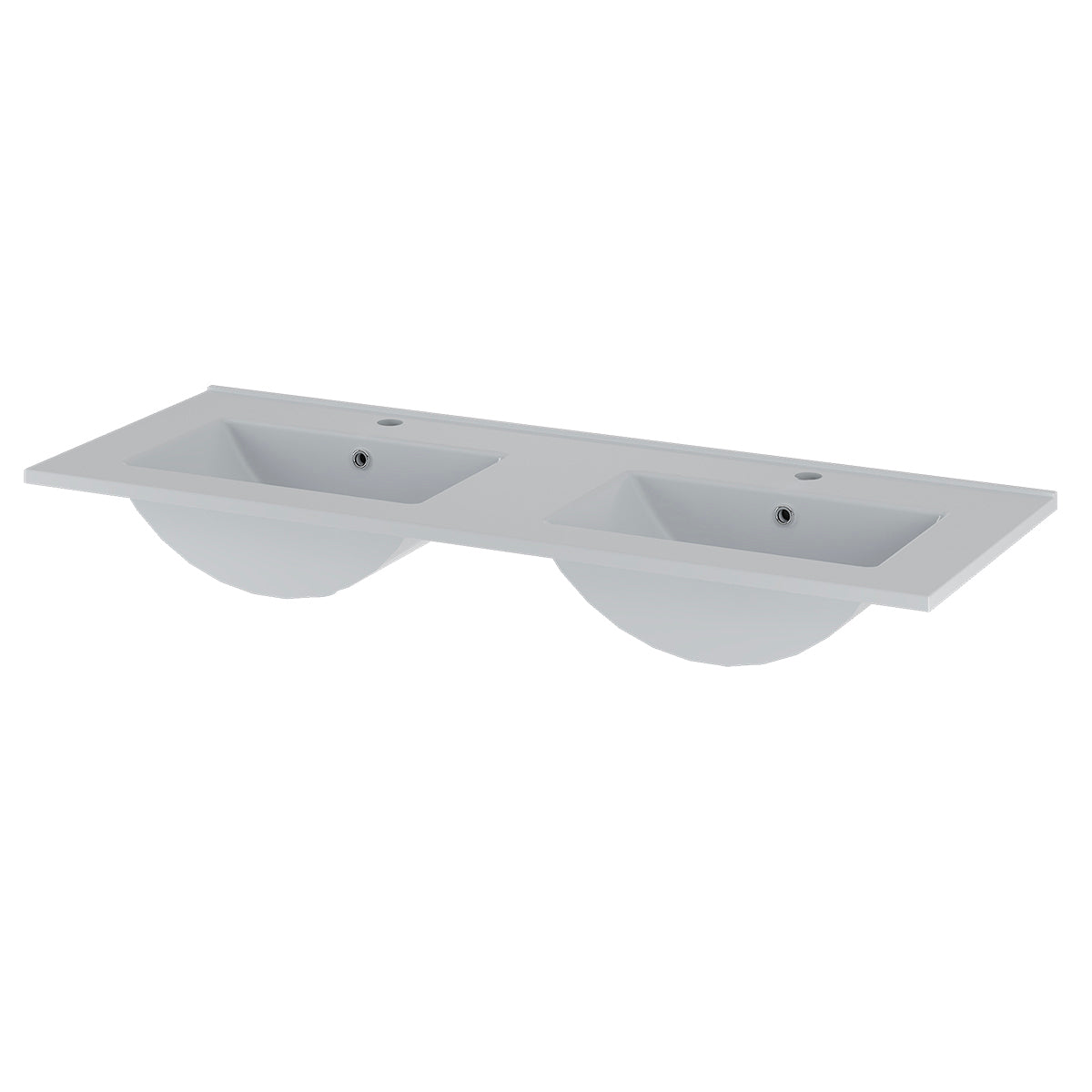 Meuble double vasque encastrée 120cm Tao Blanc - vue 6