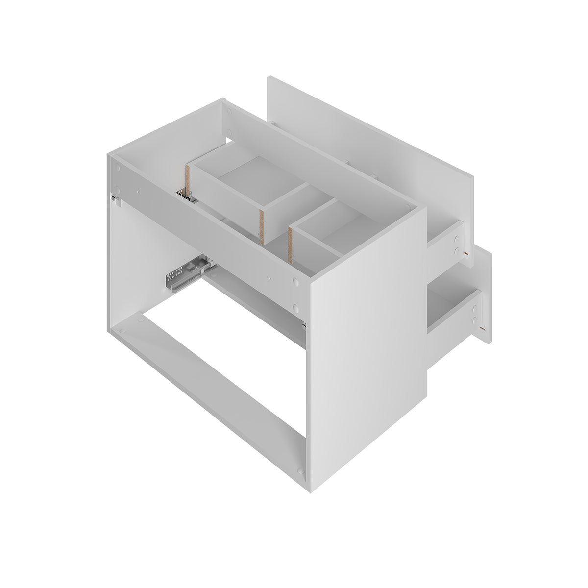 Meuble sous-vasque 80cm Teren Blanc - vue 4