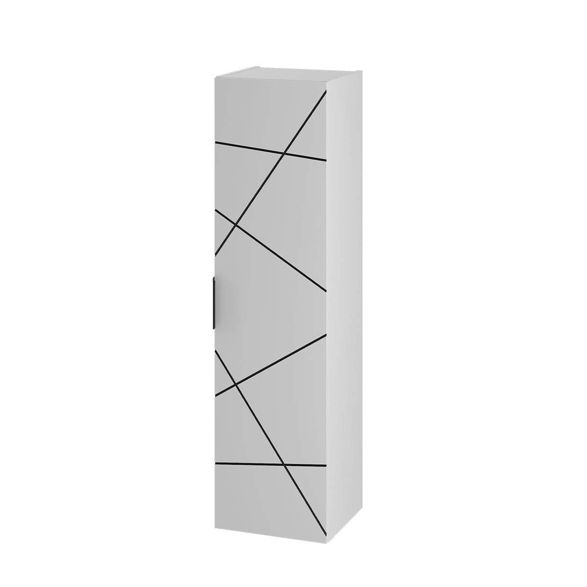 Ensemble meuble simple vasque 80cm et colonne Teren Blanc - vue 6
