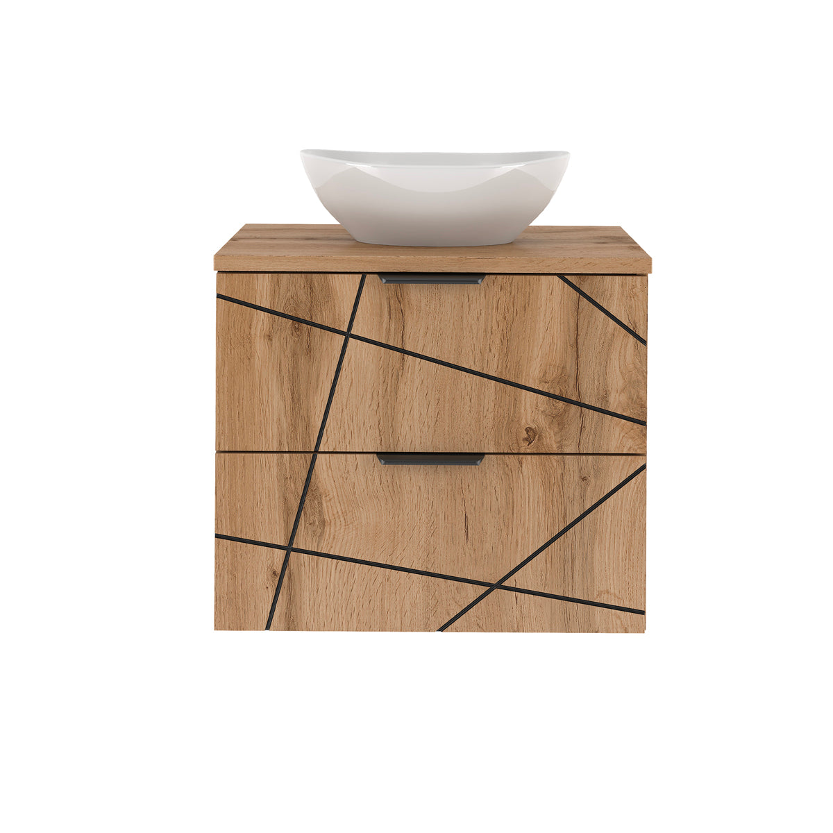 Meuble simple vasque 60cm Teren Bois - vue 2