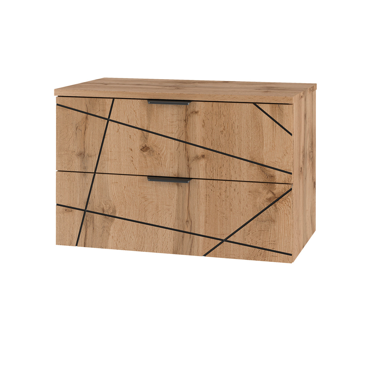 Meuble sous-vasque 80cm plan de toilette Teren Bois