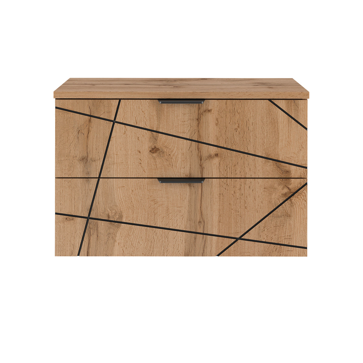 Meuble sous-vasque 80cm plan de toilette Teren Bois - vue 2