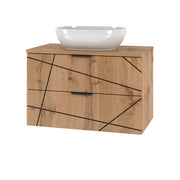 Meuble simple vasque 80cm Teren Bois