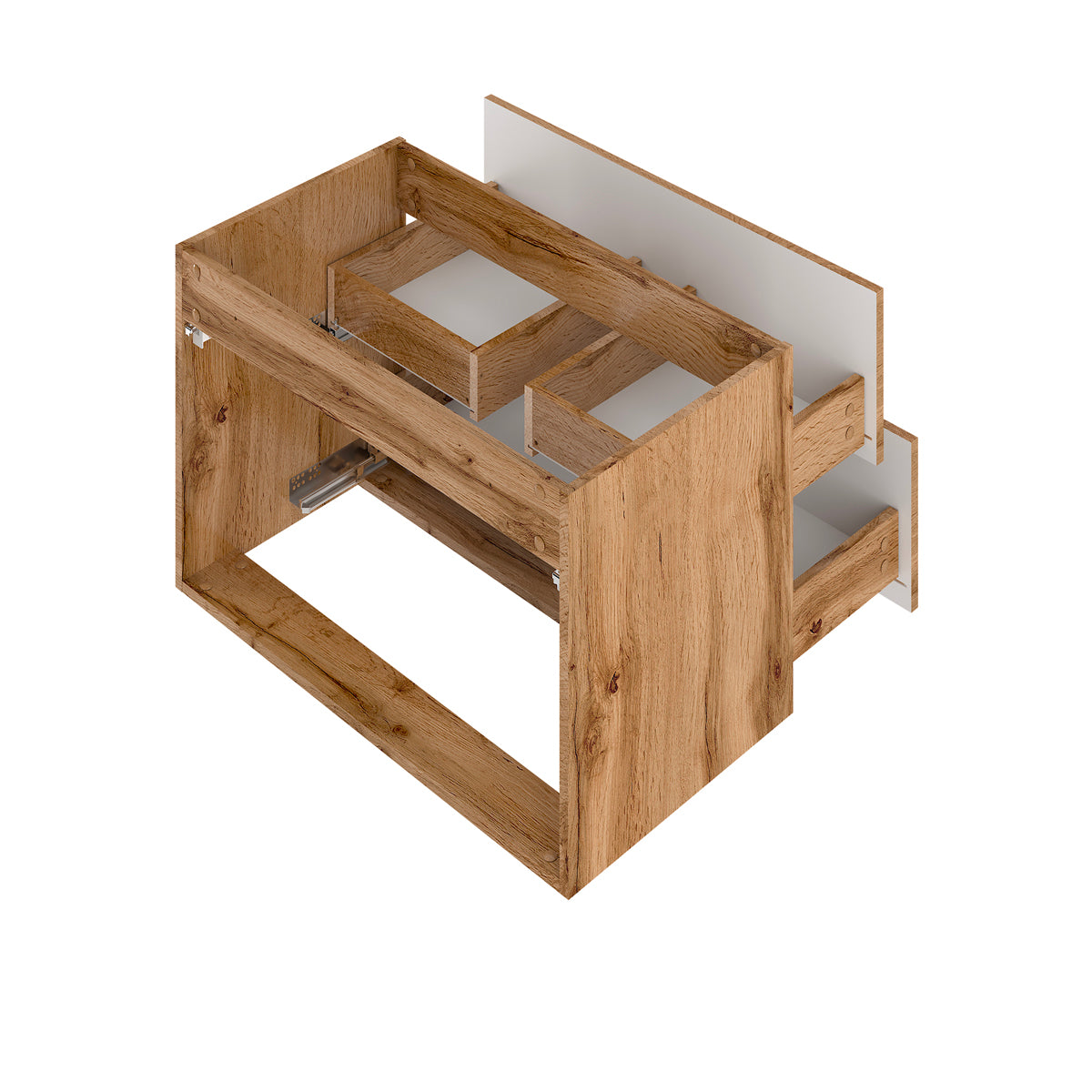Meuble simple vasque 80cm Teren Bois - vue 4