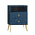 Chevet 2 tiroirs Thalia Bleu
