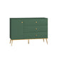 Buffet 1 porte 3 tiroirs Thalia Vert