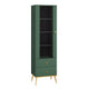 Vitrine 1 porte 2 tiroirs Thalia Vert