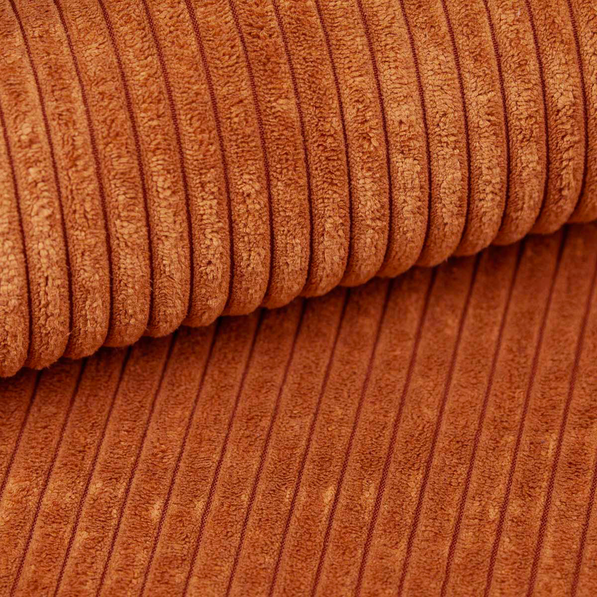 Canapé d'angle réversible et convertible 3 places avec coffre Dora Terracotta - vue 6