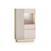 Vaisselier 3 portes Elyès Cachemire et Bois