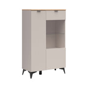Vaisselier bas 2 portes Vicky Cachemire et Bois