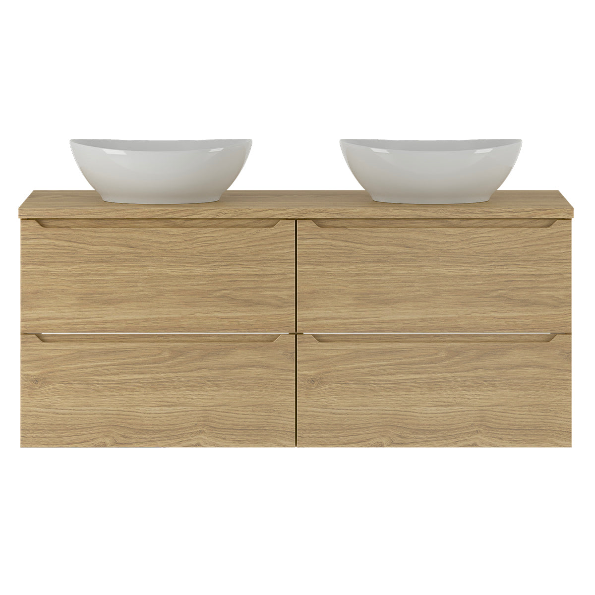 Meuble double vasque 120cm Viggo Bois - vue 2