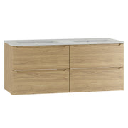 Meuble double vasque encastrée 120cm Viggo Bois